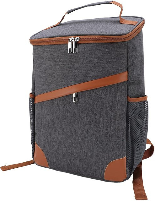 Isolierter Kühlrucksack von Koogeelife in Dunkelgrau, auslaufsicher und multifunktional für Camping, Strand und Picknick - Bild 1