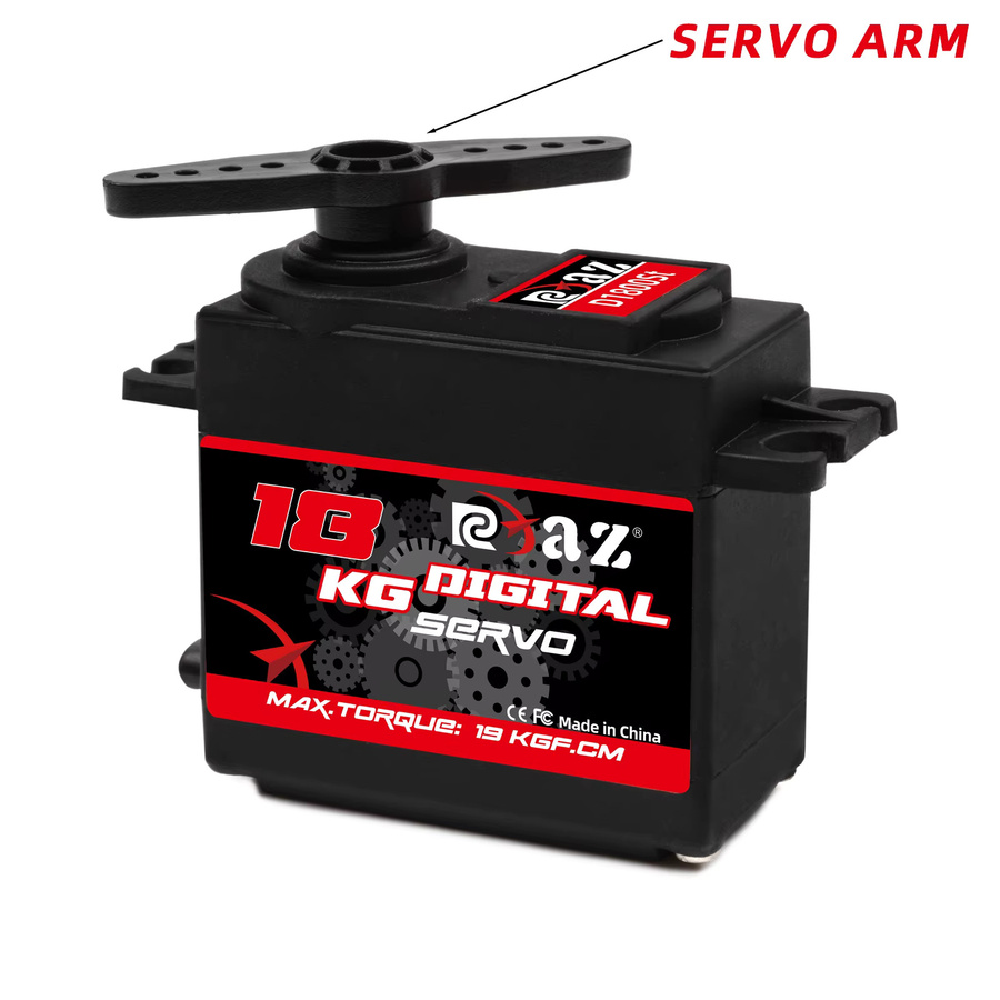 RCXAZ Digital Servo Rotation 180°, Metall Gear, Hochgeschwindigkeitsservo - Bild 3