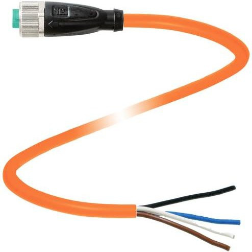 Pepperl+Fuchs 221858 Sensor-Aktor-Steckverbinder konfektioniert in Orange mit 4 Polen und 10m Kabellänge - Bild 1