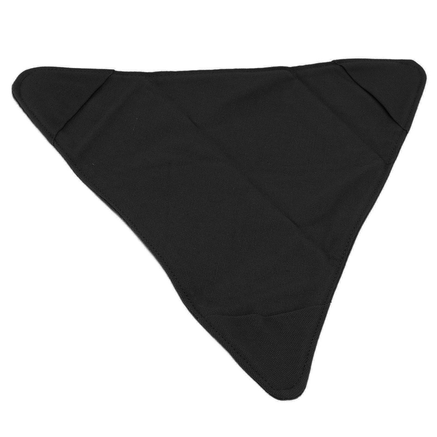 mfySpace Faltbarer Dreieck Hocker aus Canvas Segeltuch in Schwarz für Outdoor und Camping - Bild 3