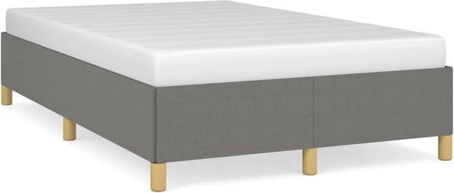 vidaXL Bettgestell aus Stoff in Grau mit Polsterrahmen B/T/H: 120 x 200 x 35 cm - Bild 1