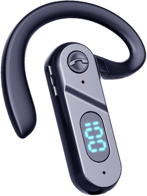 Kebidumei Bluetooth 5.2 TWS Kopfhörer mit LED Display und Geräuschunterdrückung in Grau - Bild 1