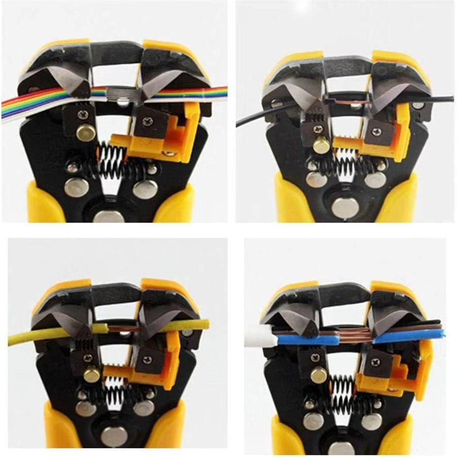 TOP-MAX LY-30J Crimpzange Set für Auto Terminals und Anschlüsse, Drahtschneider und Schraubendreher, Gelb - Bild 4