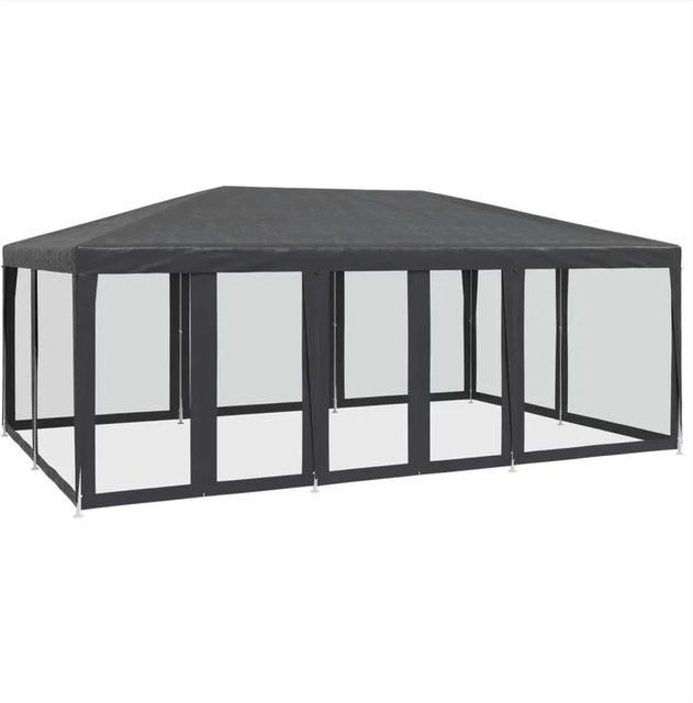 vidaXL Partyzelt mit 10 Mesh-Seitenteilen in Anthrazit, B/T/H: 600 x 400 x 280 cm - Bild 1