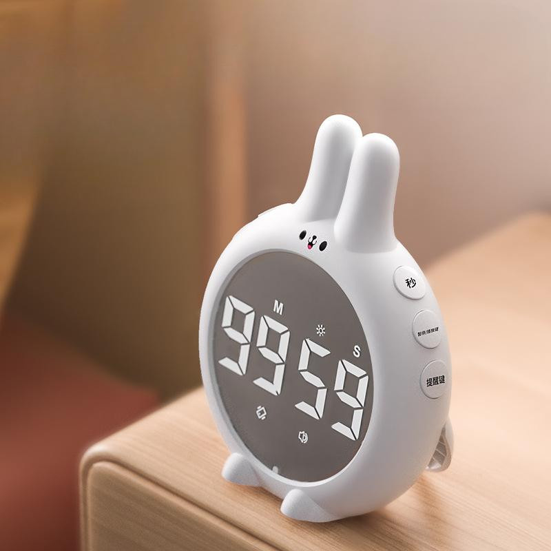 Yiran toy 1 Timer Lernspielzeug aus Kunststoff in weiß, pink und himmelblau - Bild 2