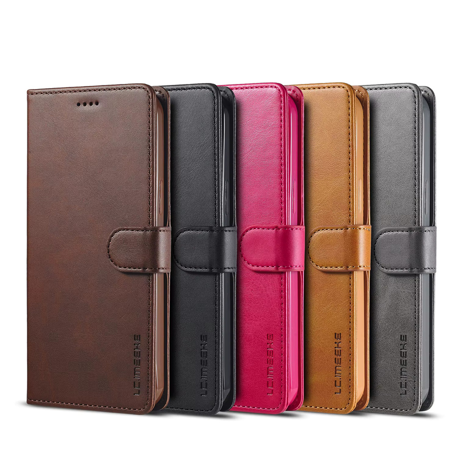 Business Lederhülle Flip-Wallet Karten-Handyhülle für Samsung Galaxy S26 S25 Ultra S24 FE S23 Plus A17 A16 A26 A36 A56 A37 A57 in Schwarz und Braun - Bild 5