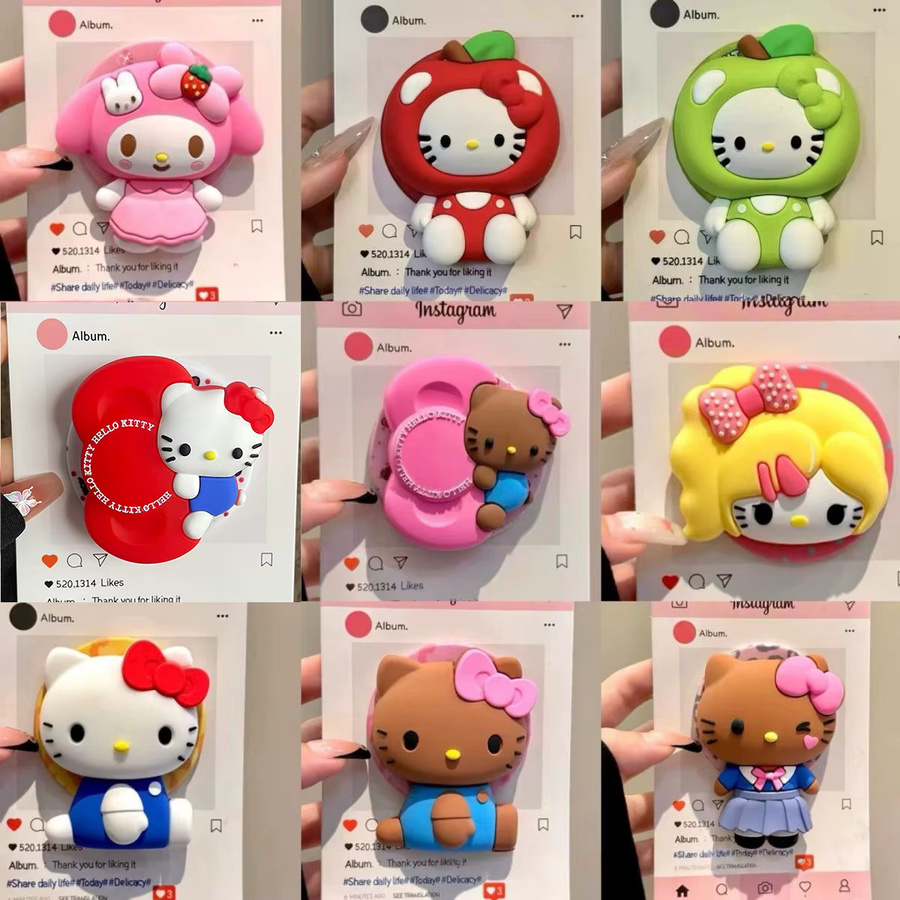 Sanrio Hello Kitty Magnetischer 3D Cartoon Griptok Handyhalter für iPhone und Samsung mit MagSafe Kompatibilität - Bild 3