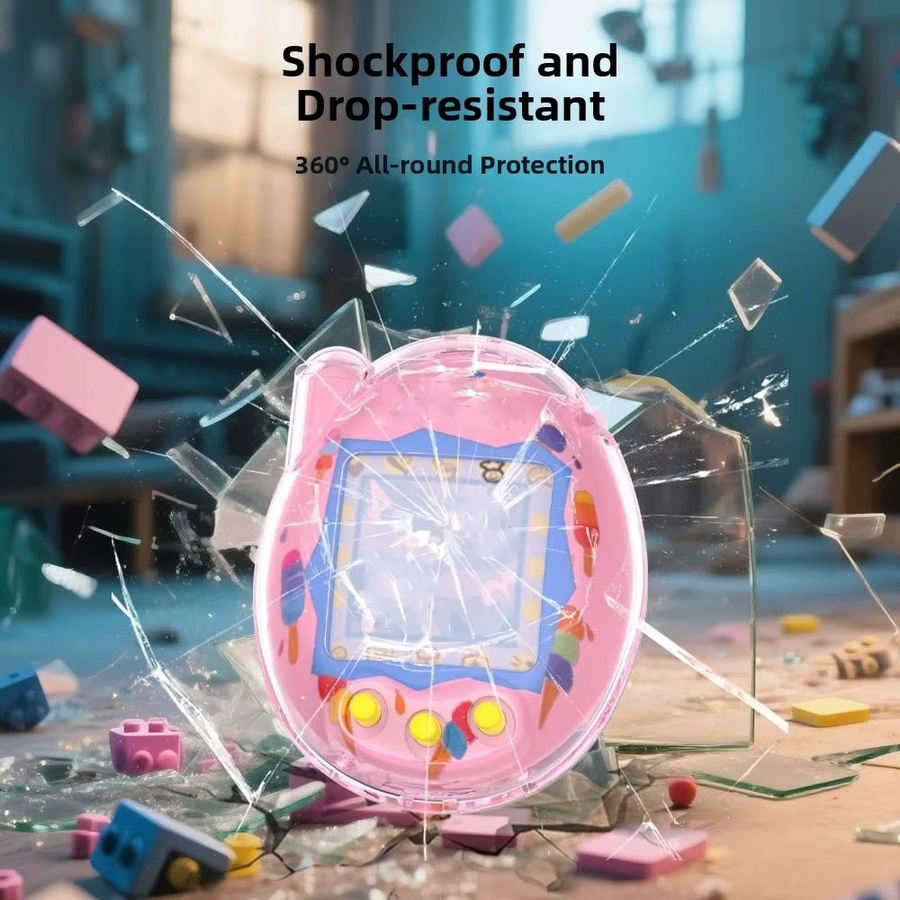 Transparente Hartschalen-Schutzhülle aus Kristall-PC für Tamagotchi-Verbindung in Blau - Bild 2