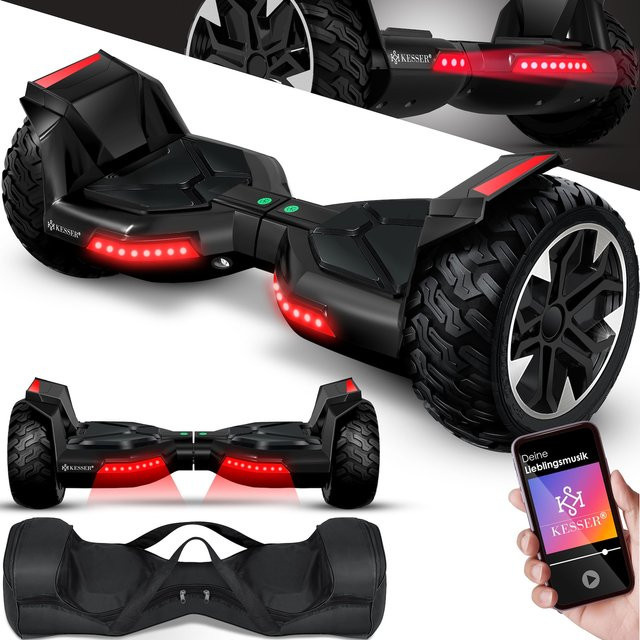 KESSER Hoverboard 8,5 Zoll mit Bluetooth Lautsprecher, LED Licht und Dual Motor - Bild 1