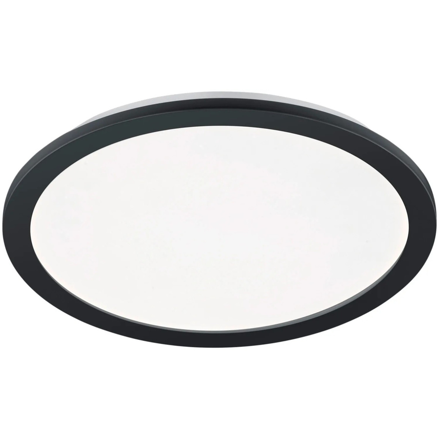 Reality LED Deckenleuchte Camillus Schwarz matt rund dimmbar B/T/H: 400 x 400 x 30 mm - Bild 2