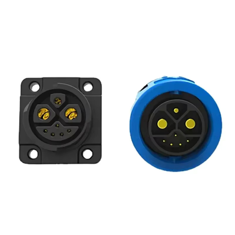 Elektrisches Motorrad Ladekabel mit M23 8Pin Anschluss für E-Bike Lithium-Batterie IP67 Schutzklasse 50A 2+1+5 Steckdose männlich und weiblich - Bild 4
