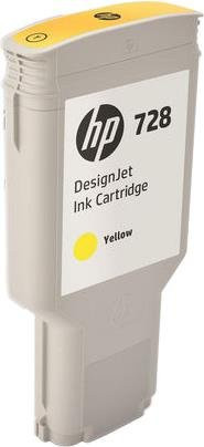 HP Original DesignJet Tintenpatrone 728 in Gelb für DesignJet T730 und T830, 300 ml - Bild 1