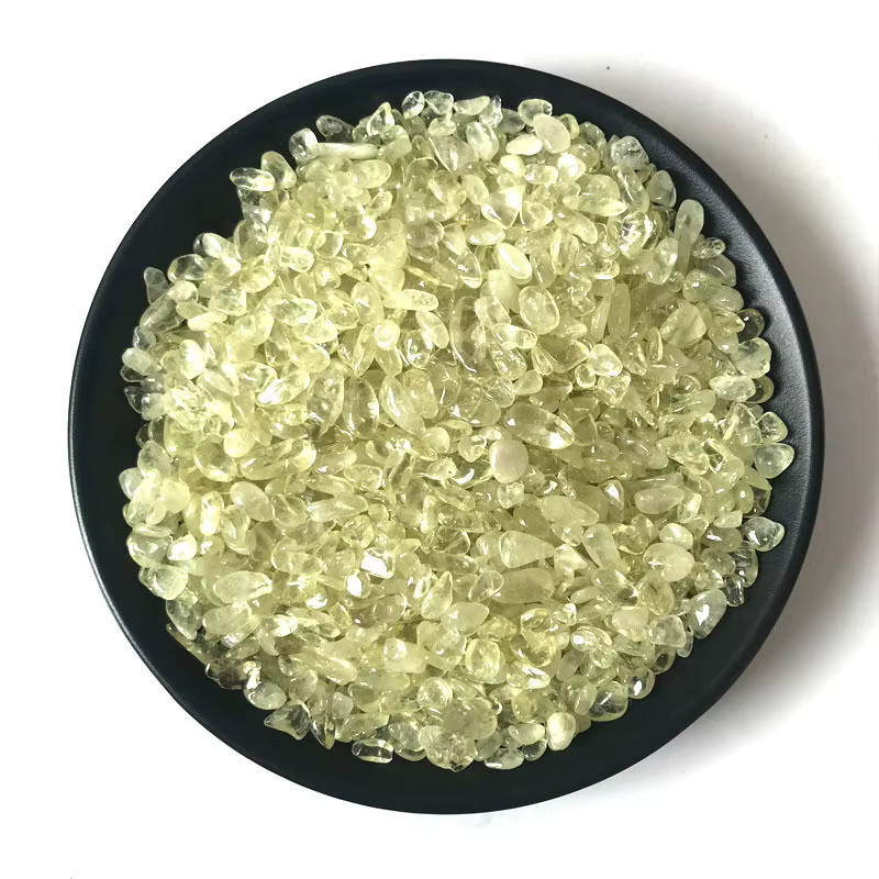 Natürlicher Citrin gelber Quarzkristall polierter Kies von STONE BROTHERS 100 g - Bild 3