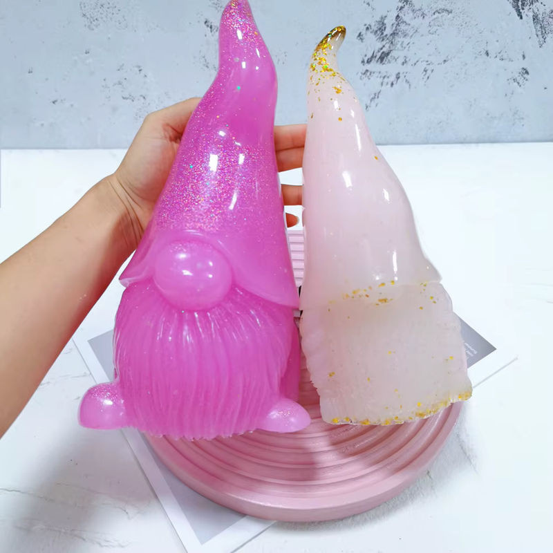 Silikonform für Gnome Statue im skandinavischen Nisse-Design zur Herstellung von Harz- oder Betonfiguren, Höhe: 24 cm, Mehrfarbig - Bild 1
