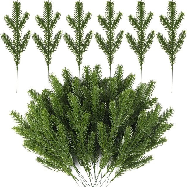 Künstliche Weihnachtsbaum-Pflanzen in Grün für die Tischdekoration im Haus, Garten oder Hof - Bild 1