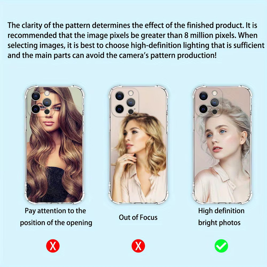 Personalisierte iPhone Schutzhülle aus TPU mit Foto-Design, transparent - Bild 3