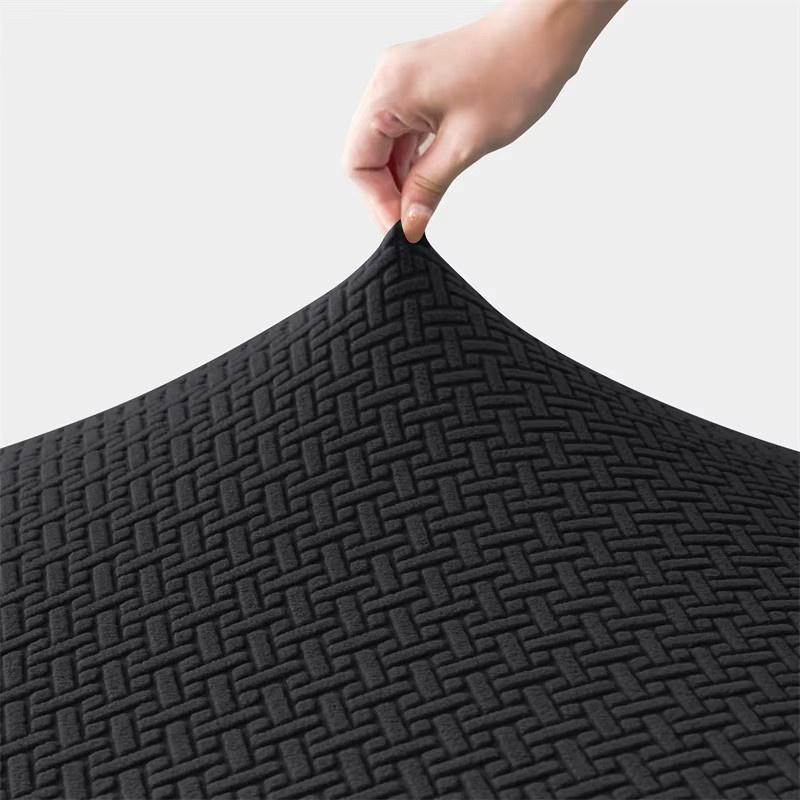 WANERQU 2er-Set Jacquard Armlehnen-Abdeckungen für Bürostühle in Rot und Schwarz - Bild 3