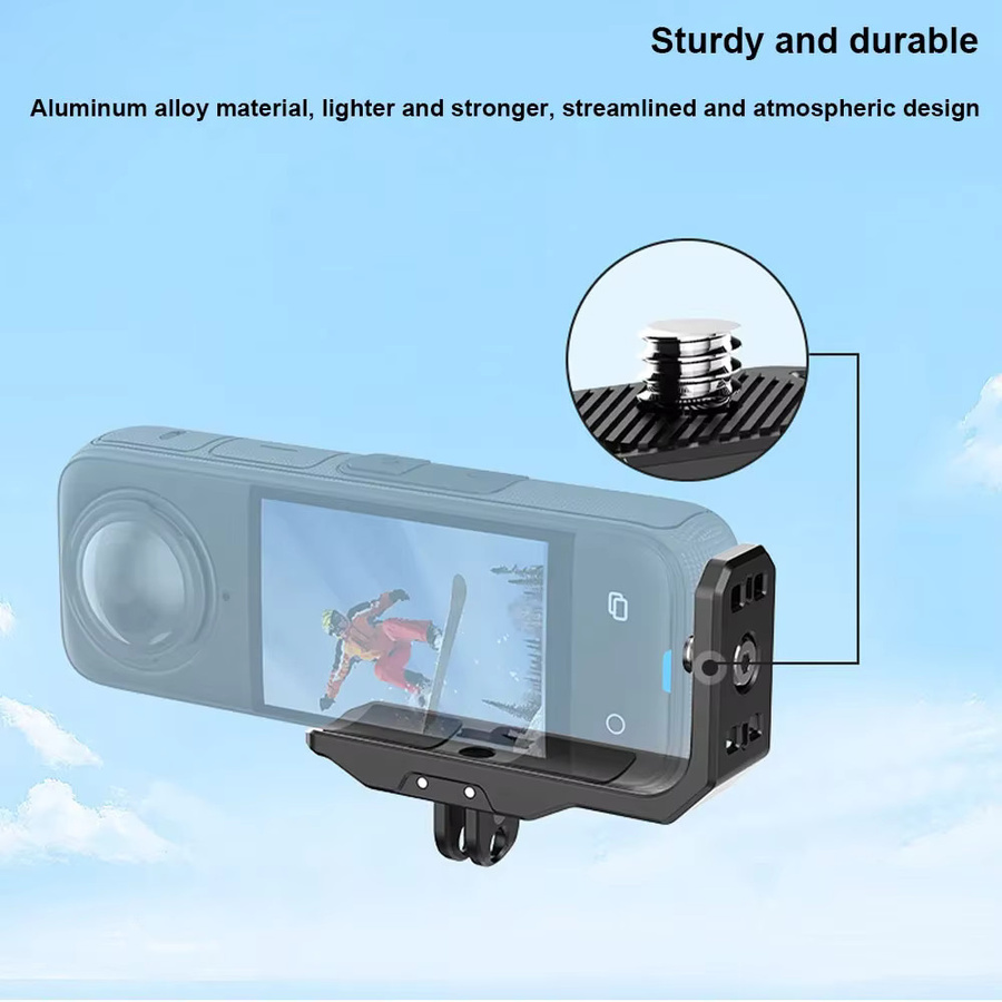 Insta360 Magnetischer faltbarer L-förmiger Halterungsadapter für X5 und X4 in Schwarz - Bild 2