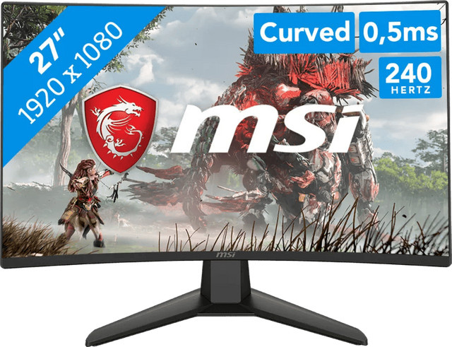 MSI MAG 274CF X24 Curved Gaming Monitor Full HD 240 Hz Schwarz - Bild 1