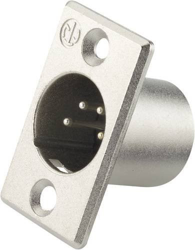 Neutrik NC4MP XLR-Flanschstecker mit 4 Polen in Silber - Bild 1