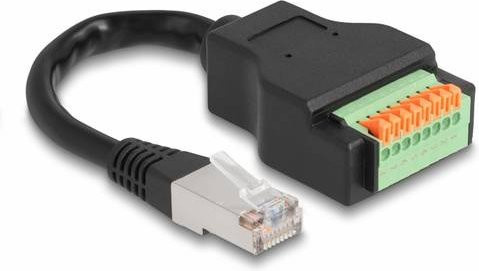 Delock 66063 RJ45 Patchkabel CAT 5e S/UTP Ethernet LAN Schwarz, Länge: 0,15 m - Bild 1