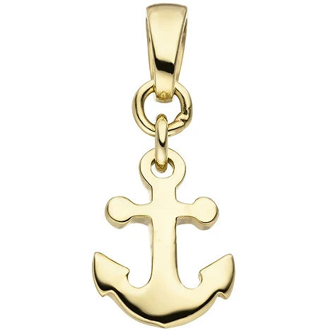 Colfem Anhänger Anker, 375 Gelbgold, Unisex - Bild 1