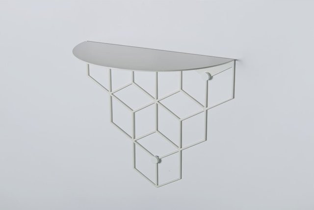 Wandkonsole Stiga von Möbel direkt online in modernem Design aus Eisen mit Pulverbeschichtung, B/T/H: 28 x 25 x 15 cm - Bild 1