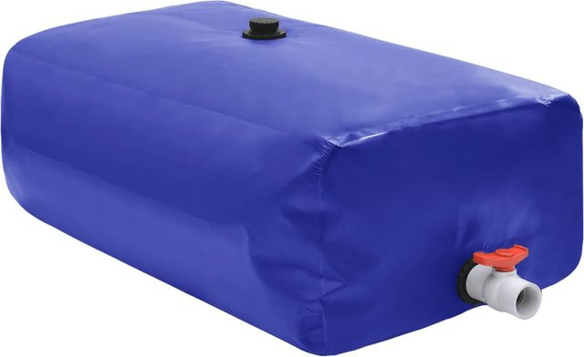 Faltbarer Wassertank mit Hahn von VD Home Furnishing in Blau, 100 l, aus PVC - Bild 1