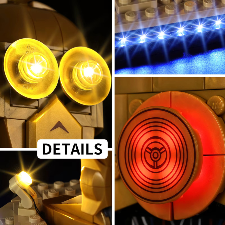 LEGO Star Zone C-3PO 75398, LED-Beleuchtungsset ohne Modell - Bild 5