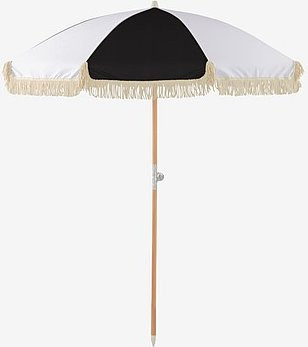Jotex Sonnenschirm INDIO Cantilever in Schwarz und Weiß aus Polyester und Holz - Bild 1