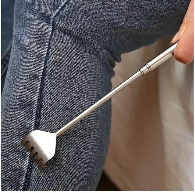 RUZOFO Teleskop-Rückenkratzer, Edelstahl, Silber, Unisex - Bild 1