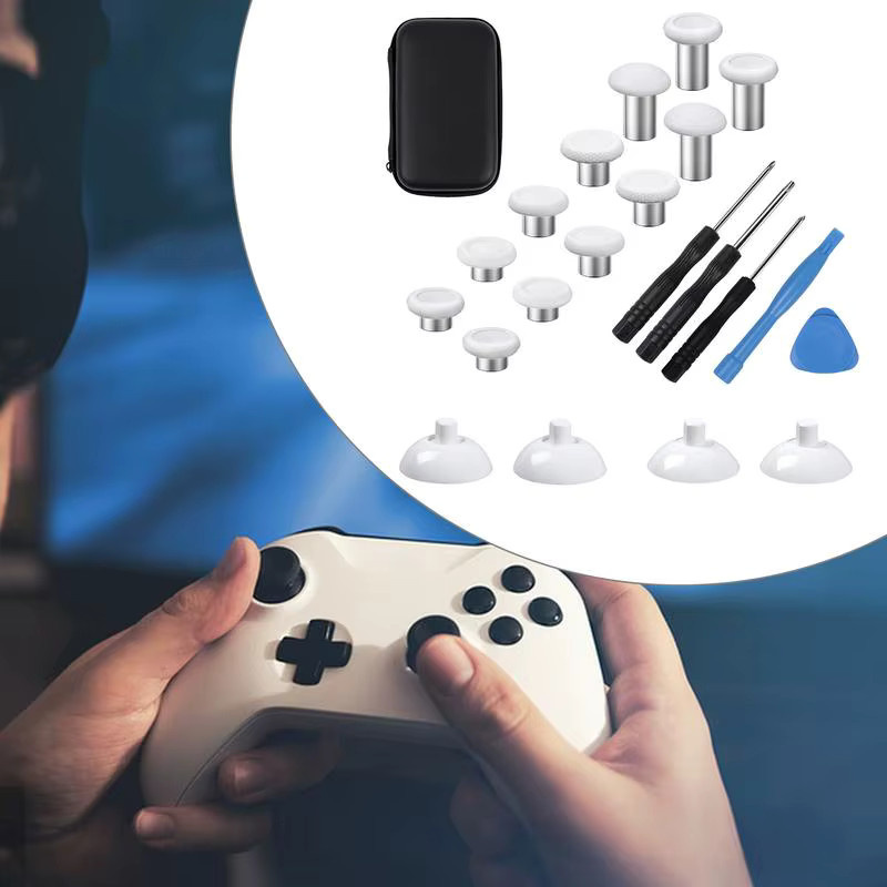 Xbox Serie X/S Joystick Thumbstick Extender aus Metall in Weiß für verbesserte Kontrolle und Grip - Bild 2