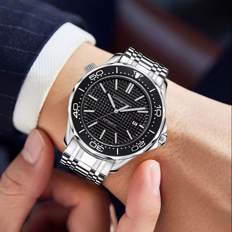 LUOLINGONGJUE Armbanduhr, Automatik, Edelstahl, Weiß, Herren - Bild 3