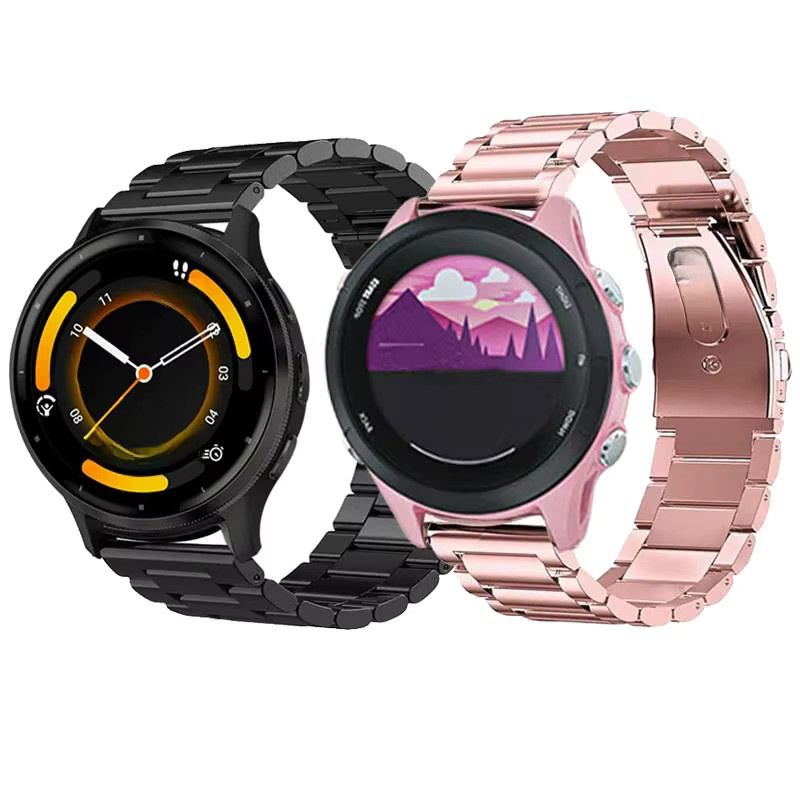 Uhrenarmband Edelstahl, Schwarz, Unisex - Bild 2