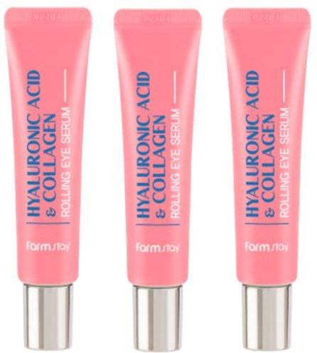 Farm Stay Kollagen Roll-Augenserum, 25 ml, Hyaluronsäure, Empfindliche Haut - Bild 1
