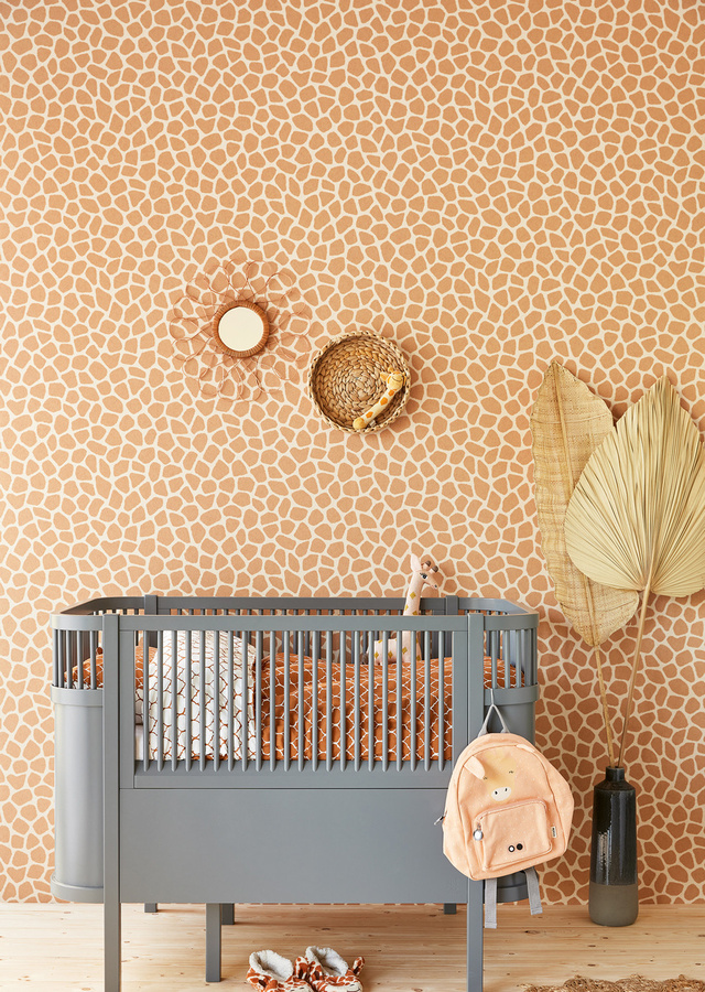 Eijffinger Tapete Explore 4 mit Tiermotiv in Braun, Beige und Orange, Vlies-Tapete, vorgestrichen - Bild 1
