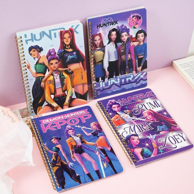 Yiran toy 1 Dämonenjäger A5 Spiralblock mit bunten Innenseiten, Notizbuch und Tagebuch für Schüler und Fans, Multicolor - Bild 1