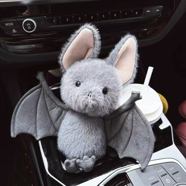 Fledermaus Plüschtier, Kuscheltier, 25cm, Grau, ab 14 Jahre - Bild 1