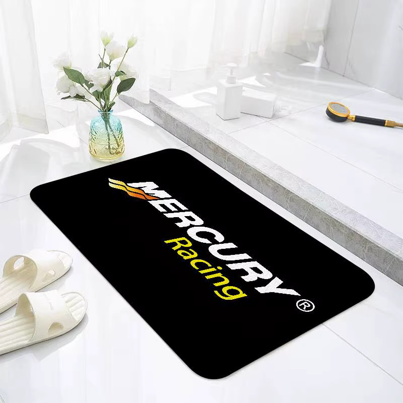 M-Mercury Racing Anti-Rutsch-Fußmatte in Schwarz mit Sport-Design, B/T: 60 x 40 cm - Bild 6