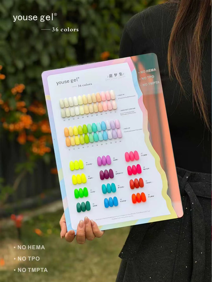 SJP Nagellack-Gel-Set, 36 Farben, Glänzend - Bild 2