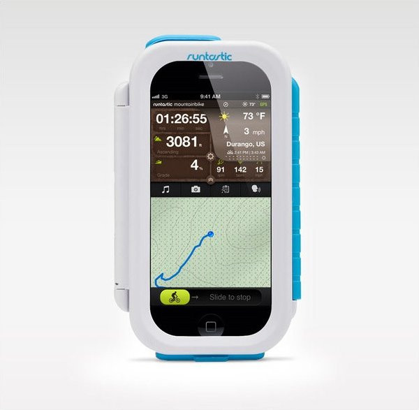 Runtastic Bike Case Schutz- und Design-Cover für iPhone 4, iPhone 4S und iPhone 5 in Weiß - Bild 1