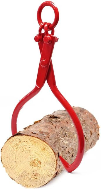 Wiltec Forstzange Rückezange in Rot mit 1100 kg Tragkraft und 635 mm Greifweite aus Stahl - Bild 1