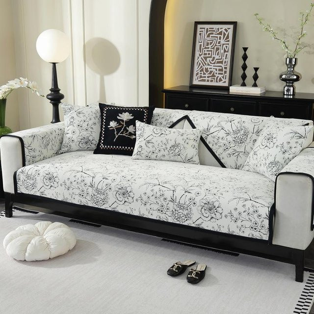 Super Six Chenille Sofakissen quadratisch, rutschfester und kratzfester Sitzkissenbezug für dein Sofa, B/T/H: 70 x 70 x 70 cm - Bild 1