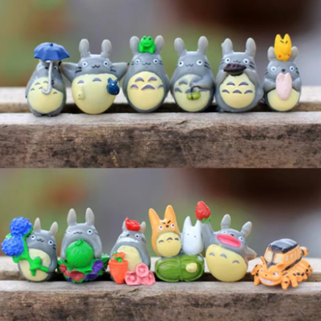 Bandai Totoro Figur, Mini-Statue, 1-12 Stück Set - Bild 1