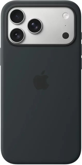 Apple Silikon Case für iPhone 17 Pro Max mit MagSafe in Schwarz - Bild 1