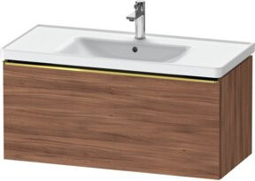 Duravit Waschtischunterschrank D-Neo, Wandhängend, Braun, Glänzend, B: 98,4 cm, T: 45,2 cm, H: 44,0 cm - Bild 1