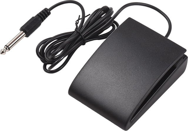 TOMTOP JMS Sustain Pedal Universal Kompakt mit 6,35mm Interface und Anti-Slip-Unterseite in Schwarz - Bild 1