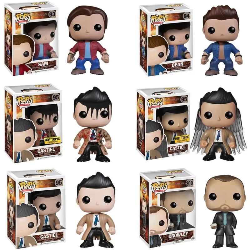 Funko Supernatural Sam, Dean, Castiel, Blood Crowley, Bobby, Actionfigur, Set / Bundle - Bild 3
