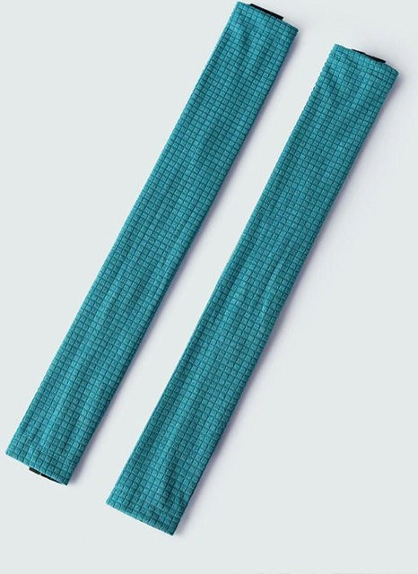 PreytVigo Paar abnehmbare Stuhlarmlehnenbezüge aus elastischem Polyester-Elastan-Mix mit Reißverschluss in Mitternachtsgrün - Bild 1