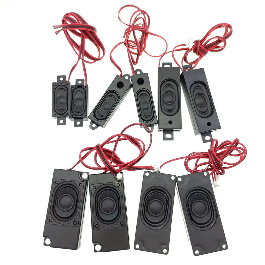 6 Paar HBXINTAO Passive Lautsprecher mit 2P PH2.0 Anschluss, Schwarz, für Computer, LCD-Monitor und TV - Bild 2